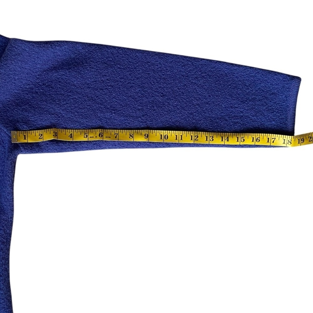 THE TOG SHOP Cardigan Vtg 100% Wool Button Up Periwinkle Blue Purple Women L - Picture 12 of 13